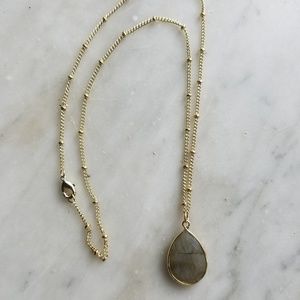 Labradorite Nebula 14K Gold Necklace